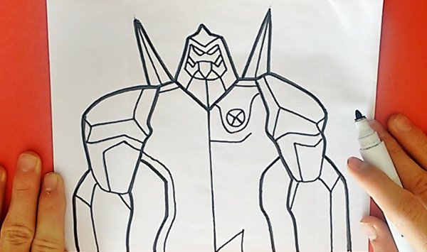 Рисовать Бен 10 Алмаз