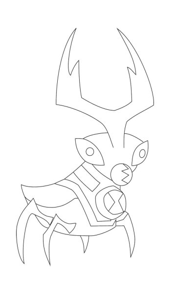 Бен 10 Омниверс раскраска Бен