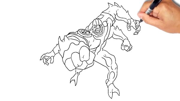 Раскраски Бен 10 Омниверс Фидбэк