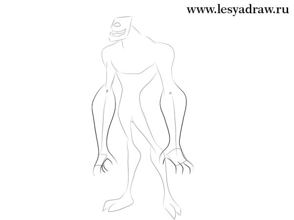 Нарисовать Бен 10 карандашом