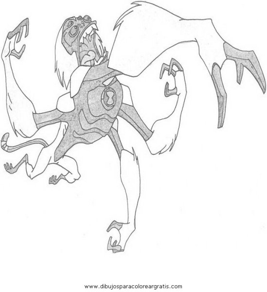 Раскраски Бен 10 инопланетная сверхсила