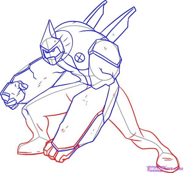 Бен 10 раскраска