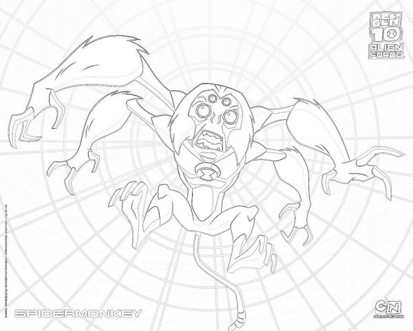 Бен 10 Ультиматрикс раскраска