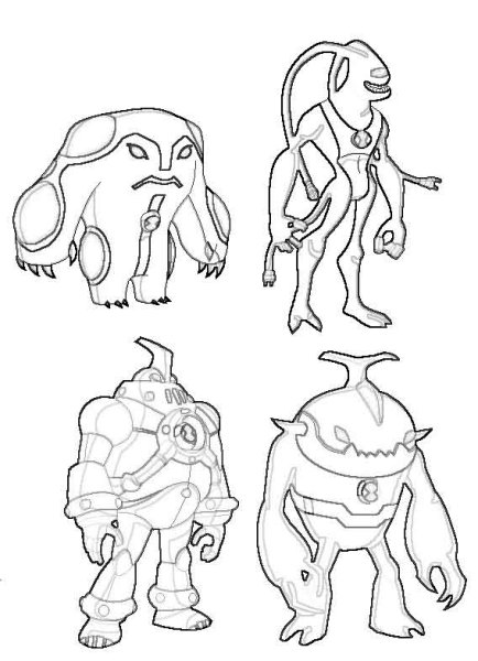 Раскраски Бен 10 Алмаз