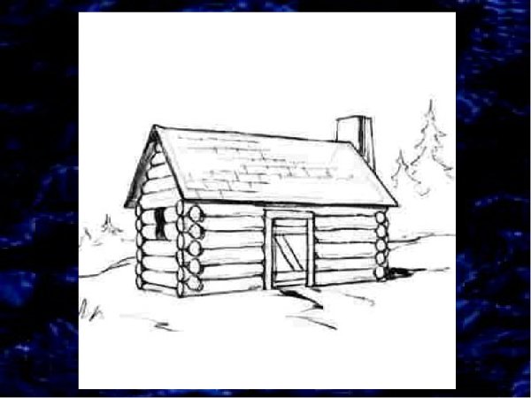 Деревянная изба раскраска