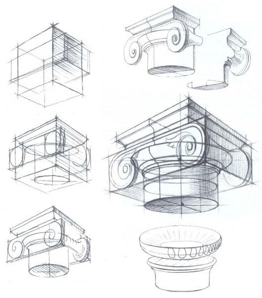 Дорическая Капитель построение