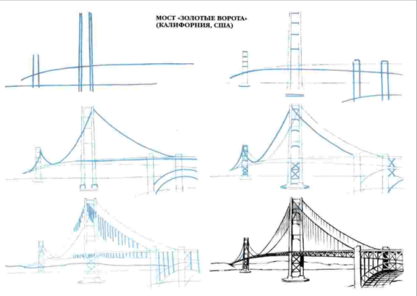 Поэтапное рисование архитек