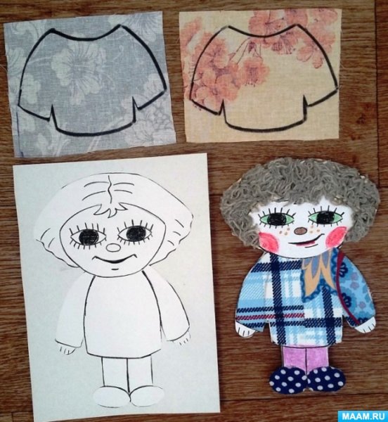 Аппликация домовёнка