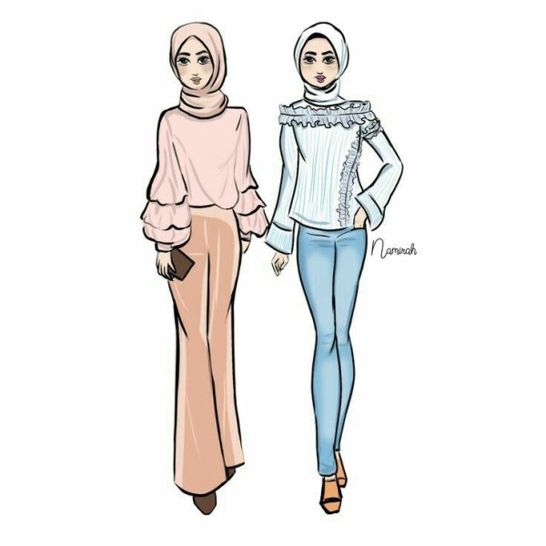 Мусульманка эскиз