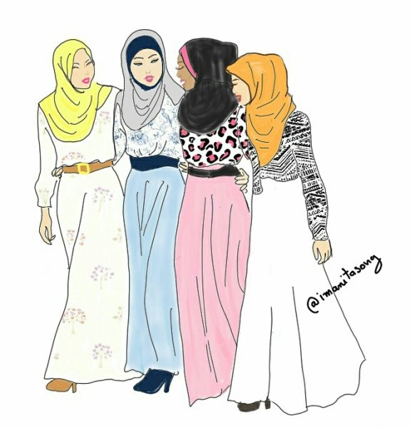 Раскраска хиджаб