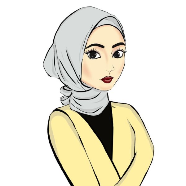 Хиджаб карандашом