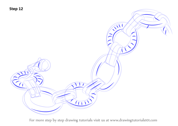 Поэтапное рисование браслета