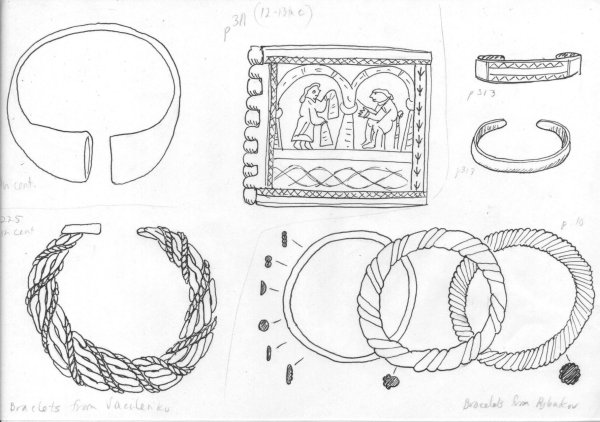 Египетские украшения раскраска браслет