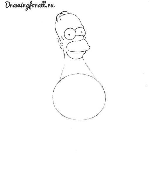 Симпсоны пошаговое рисование