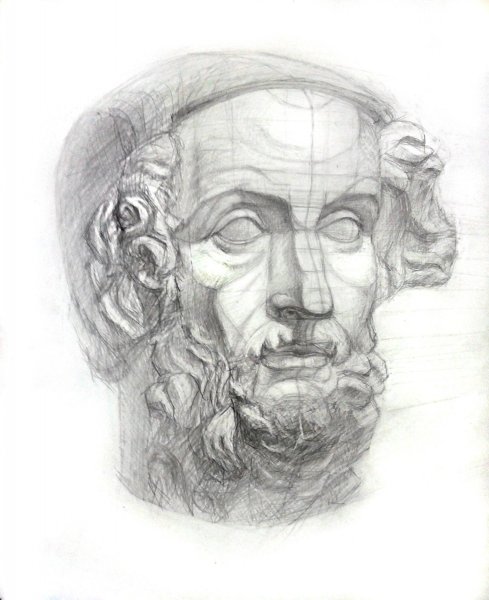 Гипсовая голова Гомера Академический