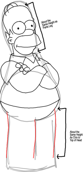 Срисовать Симпсонов Гомера