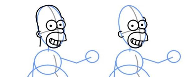 Нарисовать Гомера Симпсона