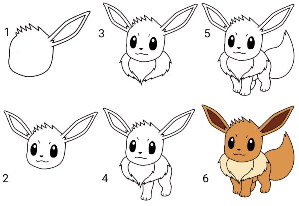 Иви покемон поэтапно