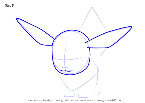 Рисунок иви покемон карандашом