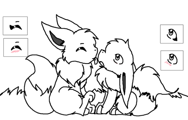 Покемон сильвеон и умбреон