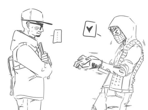 Эйден Пирс карандашом