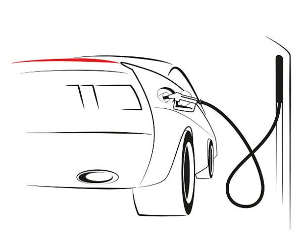 Машина заправляется вектор