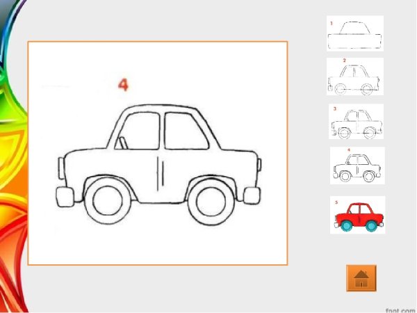 Презентация по изо рисование машин