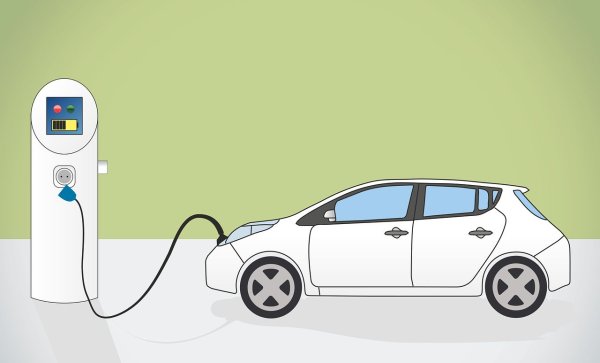 Электромобиль рисунок