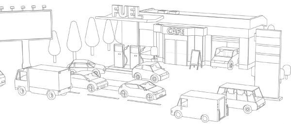 Раскраска АЗС