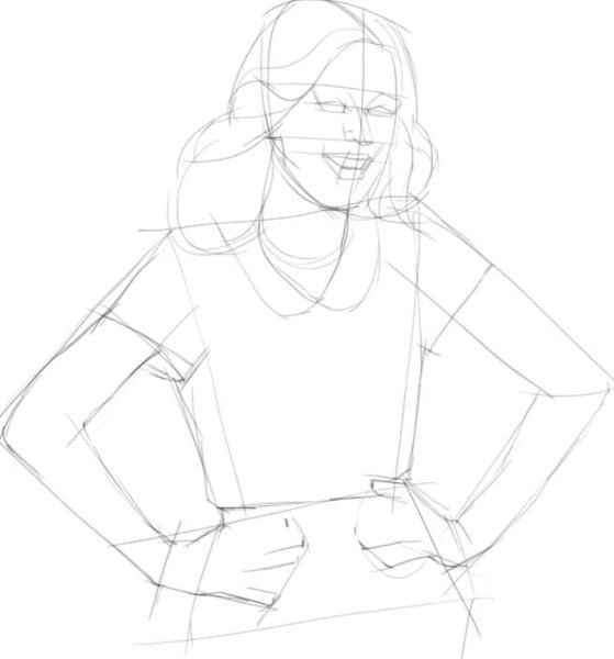 Нарисовать человека поэтапно карандашом