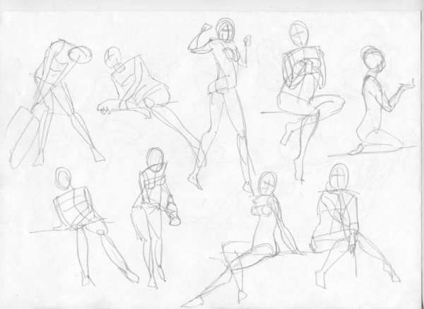 Схема рисования человека для дошкольников