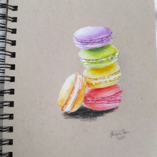 Скетчинг макаруны