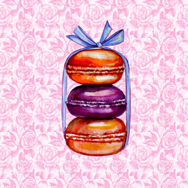 Макаруны иллюстрация