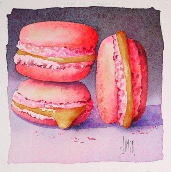 Макаронс нарисованные