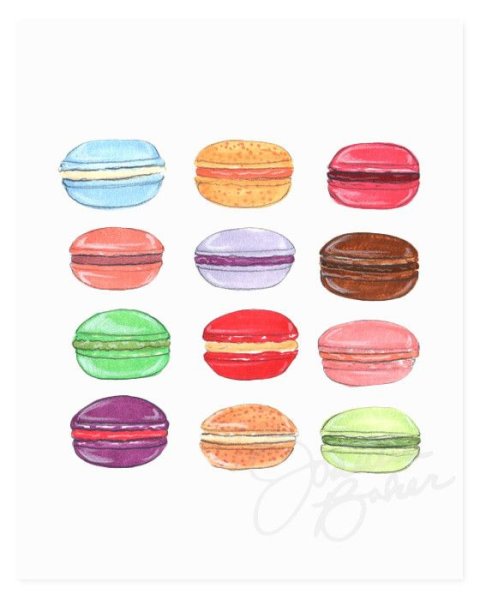 Макаруны для срисовки