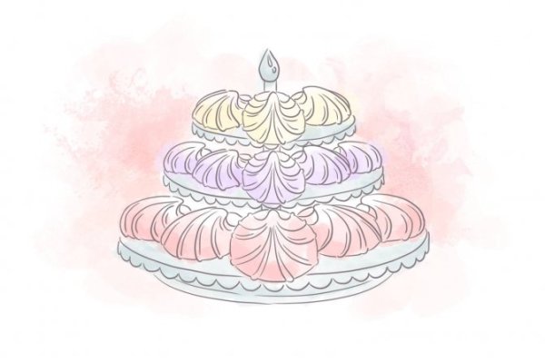 Зефир нарисованный