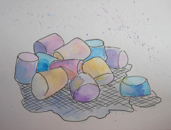 Зефирка нарисованная