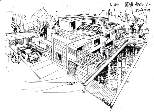 Вилла набросок