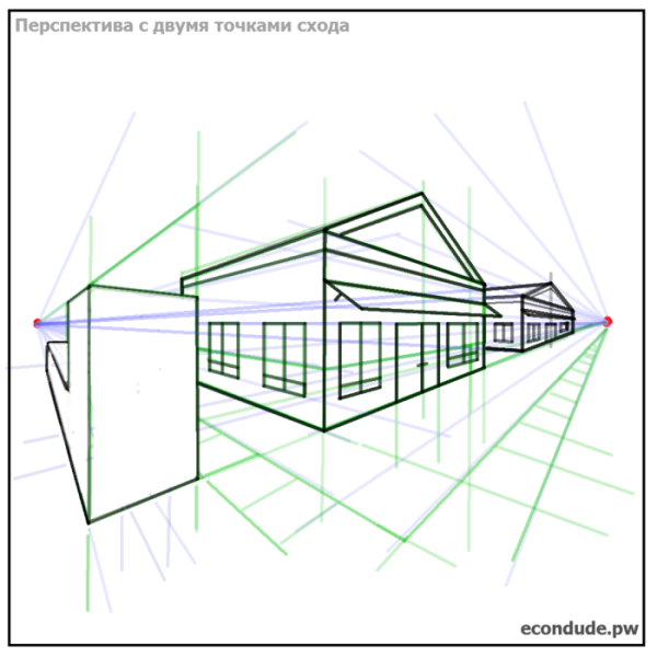 Красивый домик для раскрашивания