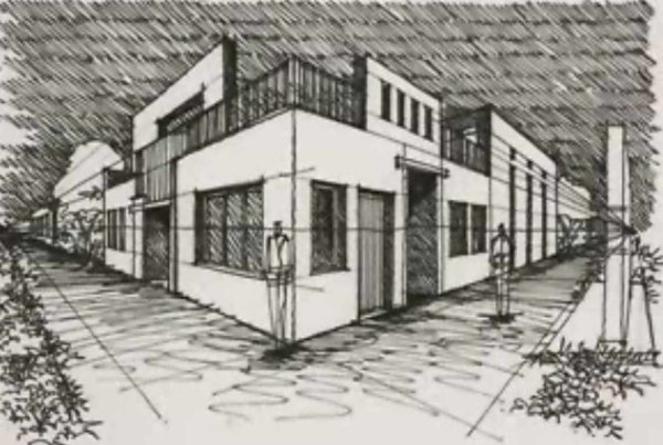 Дом карандашом