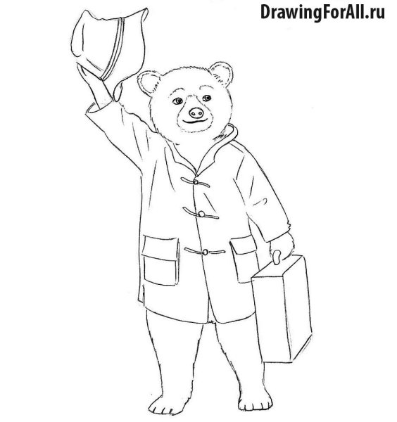 Паддингтон карандашом