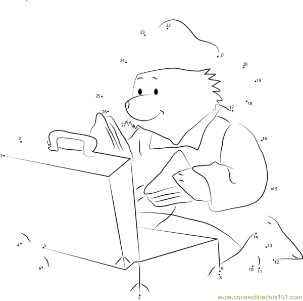 Раскраска Паддингтон в тюрьме