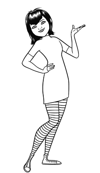 Раскраски монстры на каникулах отель Трансильвания