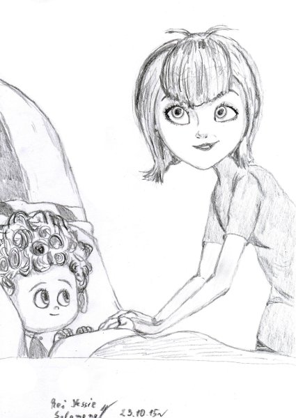 Монстры на каникулах раскраска мейвис