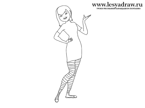 Монстры на каникулах раскраска мейвис