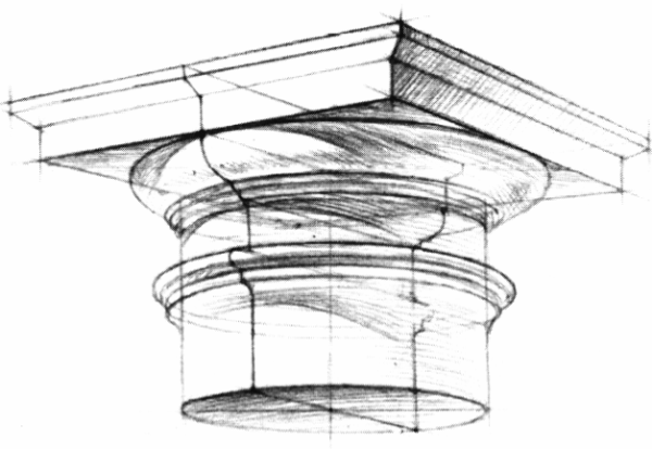 Ионическая Капитель построение