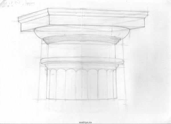 Дорическая Капитель построение