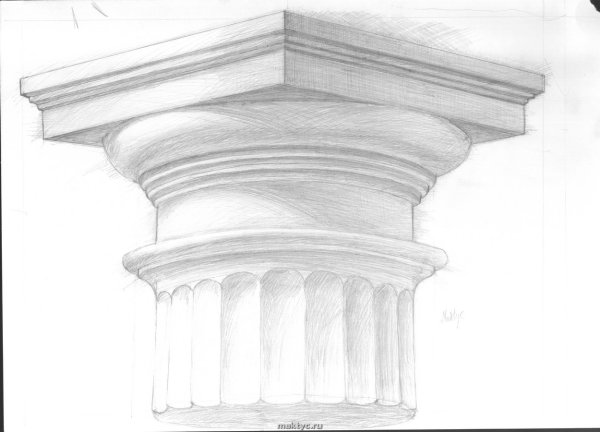 Капитель вид снизу