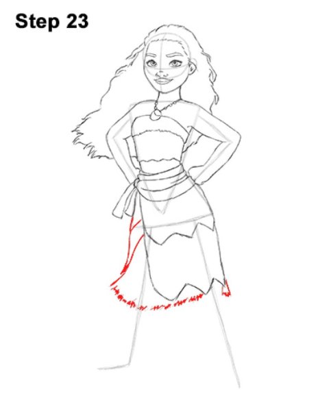 Лёгкие рисунки Моаны