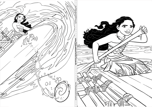 Моана раскраска Тефити